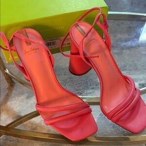 Sam Edelman Carmine Rose Block Heel Sandals